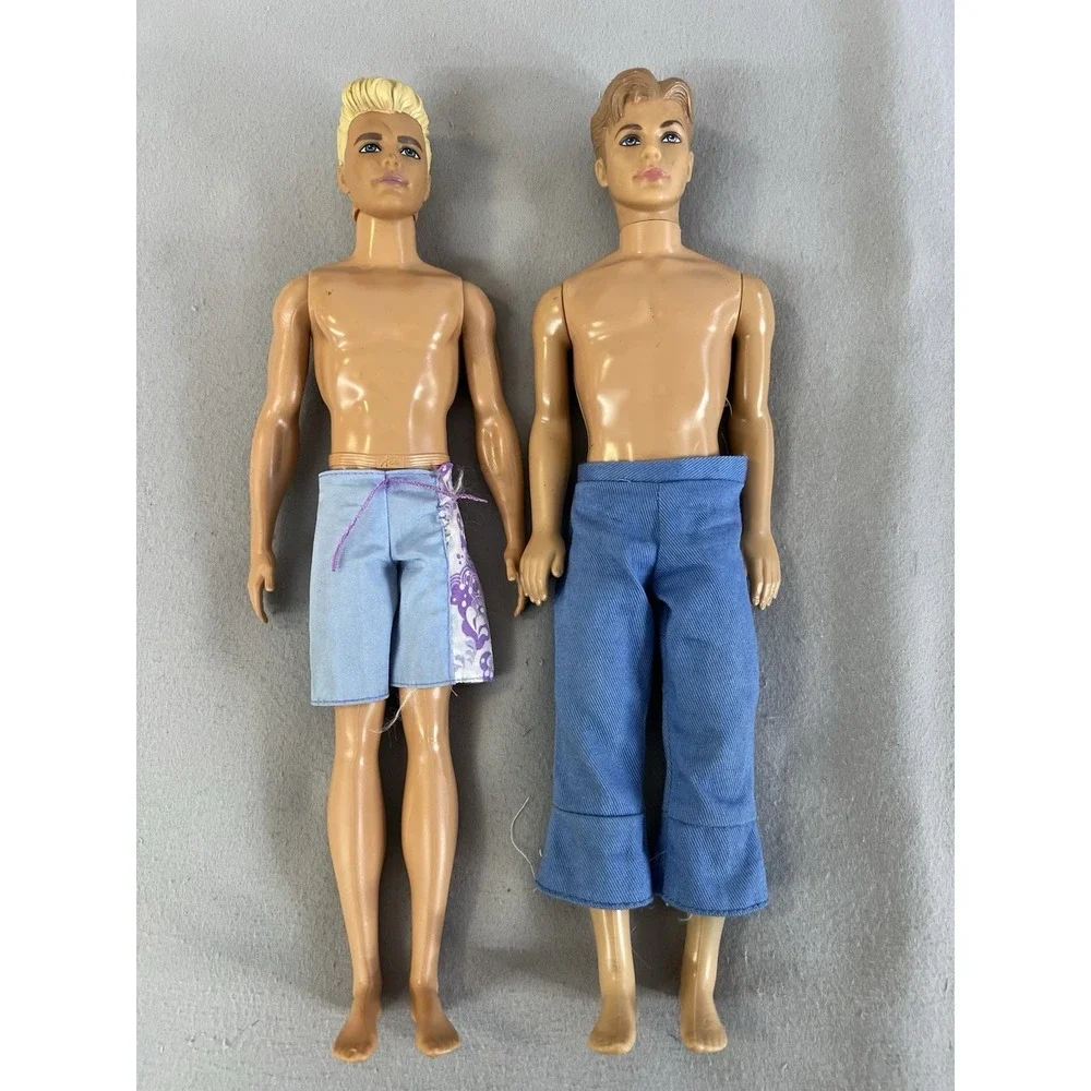 Vintage Mattel two‎ collectible Ken dolls produced by Mattel 1968 And 2016
